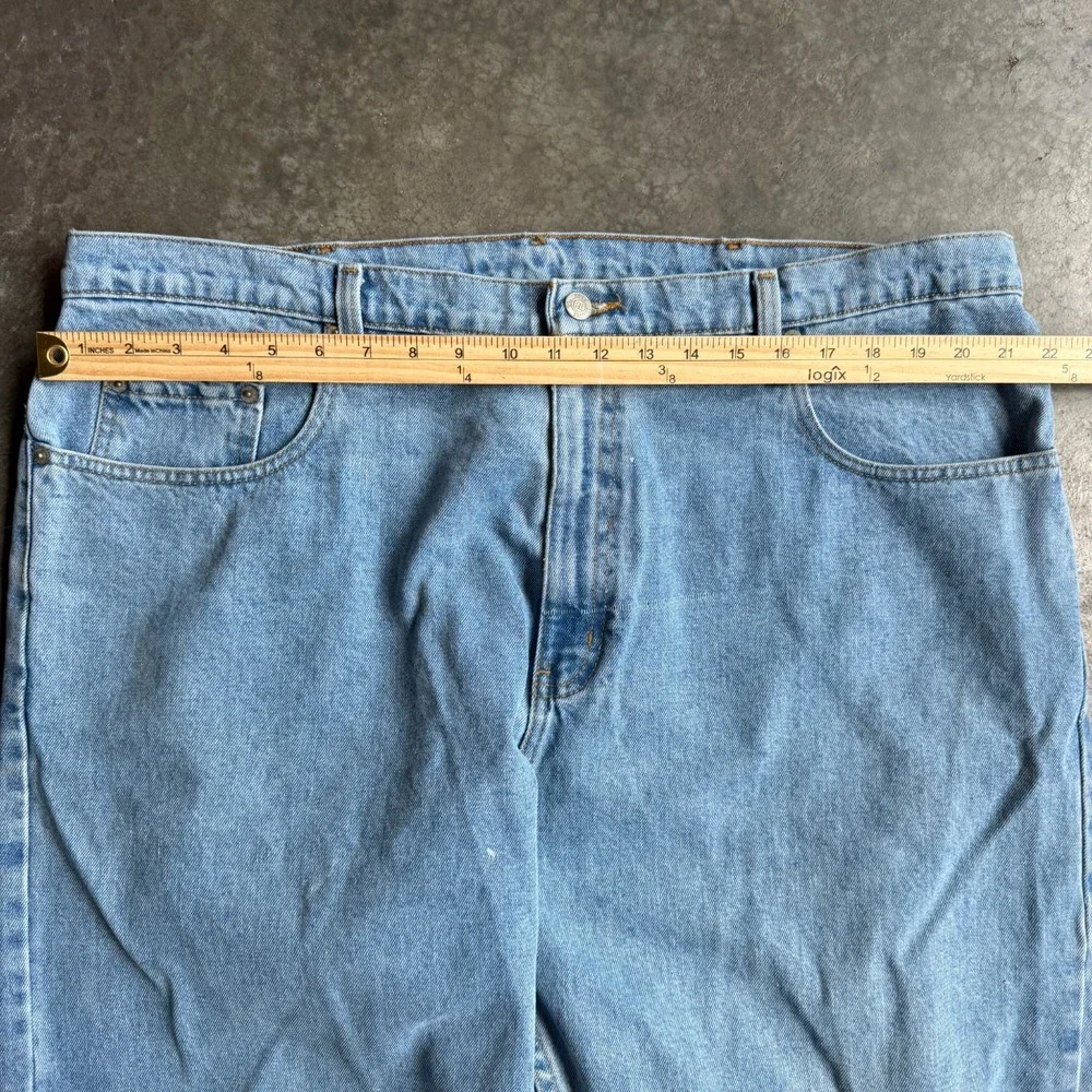 Vintage Y2K Polo Ralph Lauren Jean Co Embroidered Jeans Light Wash Mens 42x34